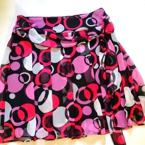 Dress Barn Pink Pleated Midi Skirt Size 14